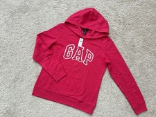 NWT Gap Women's Sweatshirt Hoodie Logo Long Sleeve Hot Pink Size S