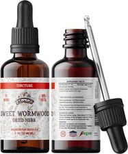 Sweet Wormwood Organic Tincture - Natural Intestinal Cleanse and Digestive...