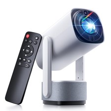 Mini Projector with WiFi and Bluetooth - 1080P Small Portable Movie Projector...