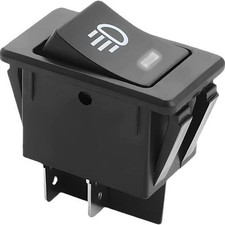 Car Fog Light Toggle Rocker Switch, 4 Pin 12V 35A ON/Off SPST Fog Lam White