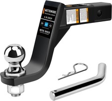 Trailer Hitch Ball Mount with 2-Inch Ball  5/8" Hitch 2"Ball 6"Drop Hitch Pin
