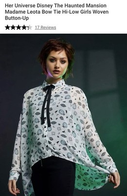 Disney Haunted Mansion Her Universe Madame Leota Blouse Women s/juniors - Large