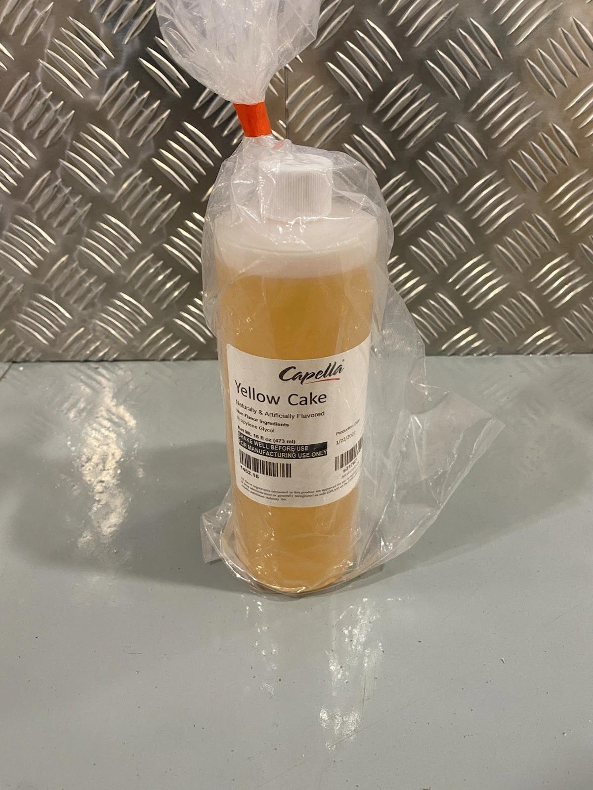 Capella Yellow Cake Flavour Concentrate 16oz 473ml Production Date 22/01/2021