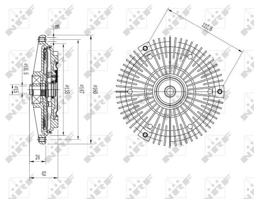 Fits NRF 49617 VISCOUS CLUTCH MERCEDES E300 10/1996-08/1999  ⭐UK Stock⭐