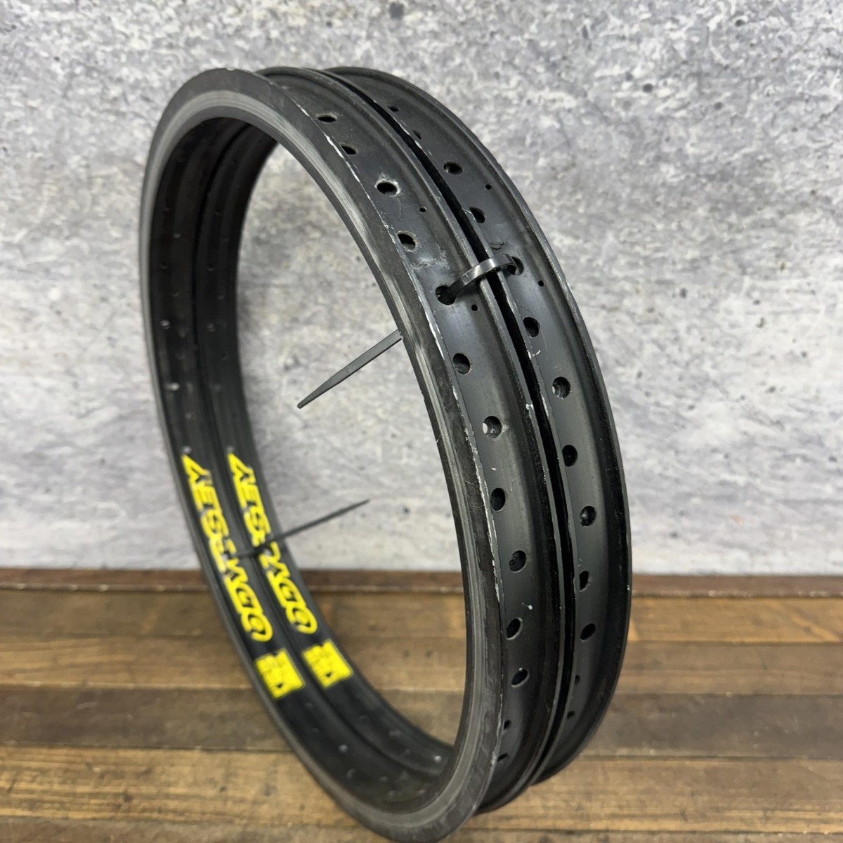 Odyssey Hazard 20in BMX Rims 48H Black Clincher Alloy Pair 2 High