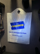 Vintage Blockbuster Video Store Plastic Shopping Bag 30"