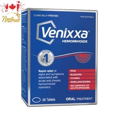 Venixxa Hemorrhoid Relief 36 Tablets – Clinically Proven Pain & Itch Treatment