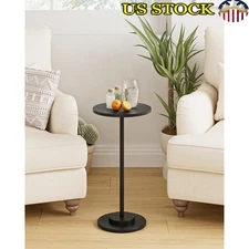 Round Side Table Modern Minimalist Sturdy Multi-Functional Easy Assembly Compact