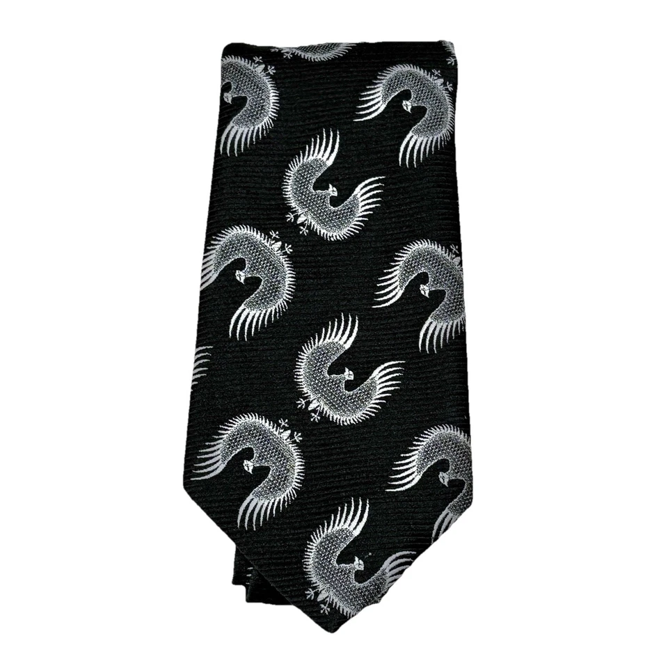 Corbata de águila calva Wemlon de colección para hombre corbata ancha americana EE. UU. 60 70 RARA Foto 2 de 4