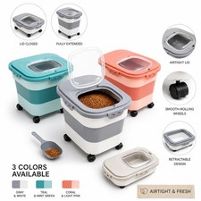 Foldable Sealed Pet Food Storage Containers