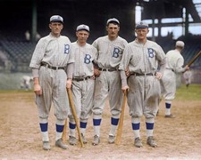 Jake Daubert ,George Cutshaw ,Ivy Olson ,Mike Mowrey Brooklyn Dodgers 4x6 PHOT