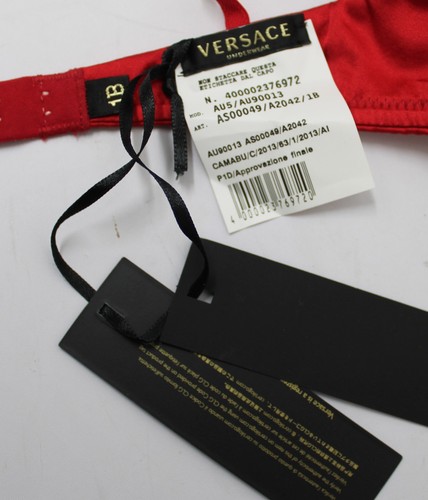 Ex Versace Ladies Red/Purple Reggiseno Triangolo Donna Bra - Size 32B/1B - Picture 5 of 8