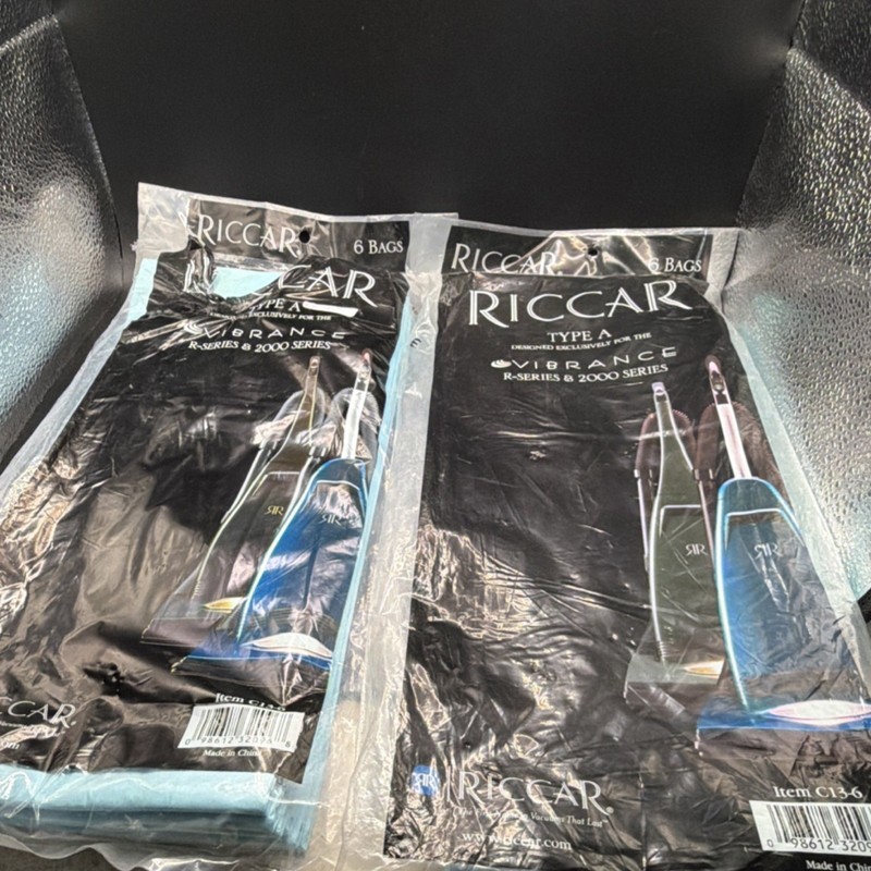 Riccar Type A Vacuum Cleaner Bags 6 Pack Fits Vibrance R-Series 2000