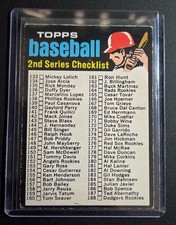 1971 O-Pee-Chee OPC Baseball 2nd Series Checklist unmarked #123