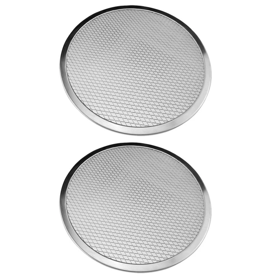 2 Pcs Aluminium Backform Pizzablech Für Backofen Pizzaofenpfanne Runde Pfannen - Bild 4 von 4