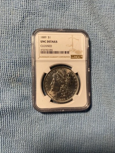 1889 silver dollars Morgan UNC. CLEANED