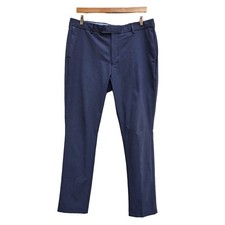 Peter Millar Crown Surge Golf Pants Men 36x32 Blue Tailored Fit Performance