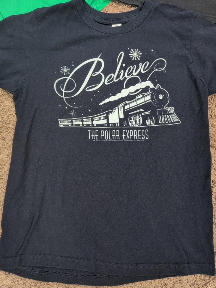 Boys Christmas Lot Buddy The Elf Darth Vader Minions Polar Express Elf LS Medium - Image 2 of 4