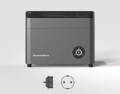 HumminGuru Ultraschall-Plattenwaschmaschine mit Adapter   40 kHz Vinyl Reiniger
