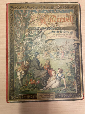 KINDERBUCH AUS DER KINDERWELT VON OTTILIE WILDERMUTH UM 1890 ZUSTAND 2