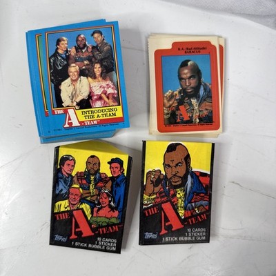 1983 Topps The A-TEAM Trading Card Set (66) w/ (12) Sticker Set  High Grade