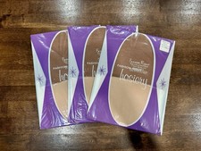 Vintage Nylon Stockings SEAMLESS Mesh Thigh High Hose Hosiery 3 Pair Lot 10 1/2