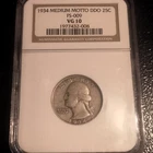 1934 P Washington Quarter Medium Motto Double Die Obverse FS-009 Ngc VG 10