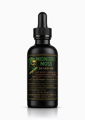 Beard Oil for Men Conditioner   Oak Moss Patchouli Sandalwood  1 oz Groom Reaper