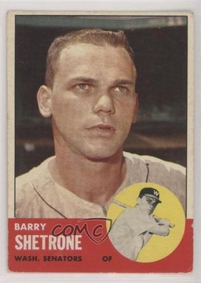 1963 Topps Barry Shetrone #276 w4b