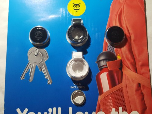 2-pk Pebblebee Key Finder 200ft App Controlled Bluetooth GPS Tracking Key Chains - Picture 3 of 3