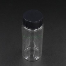 5pcs 65ml 90mm x 37mm Empty Clear Glass Bottle Display Sweets Storage Vials