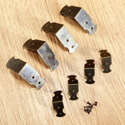 Antique Decor Chest Box Corner Protectors Guards Edge Cover Hardware 4/12/20PCS