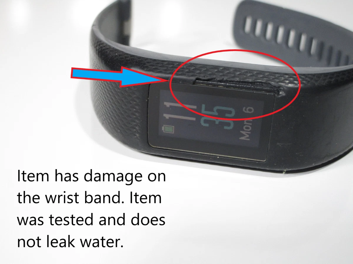 Garmin vivosport Slate Smart Tracker - Small/Medium -Band Damage.🚚💨 753759210106 | eBay