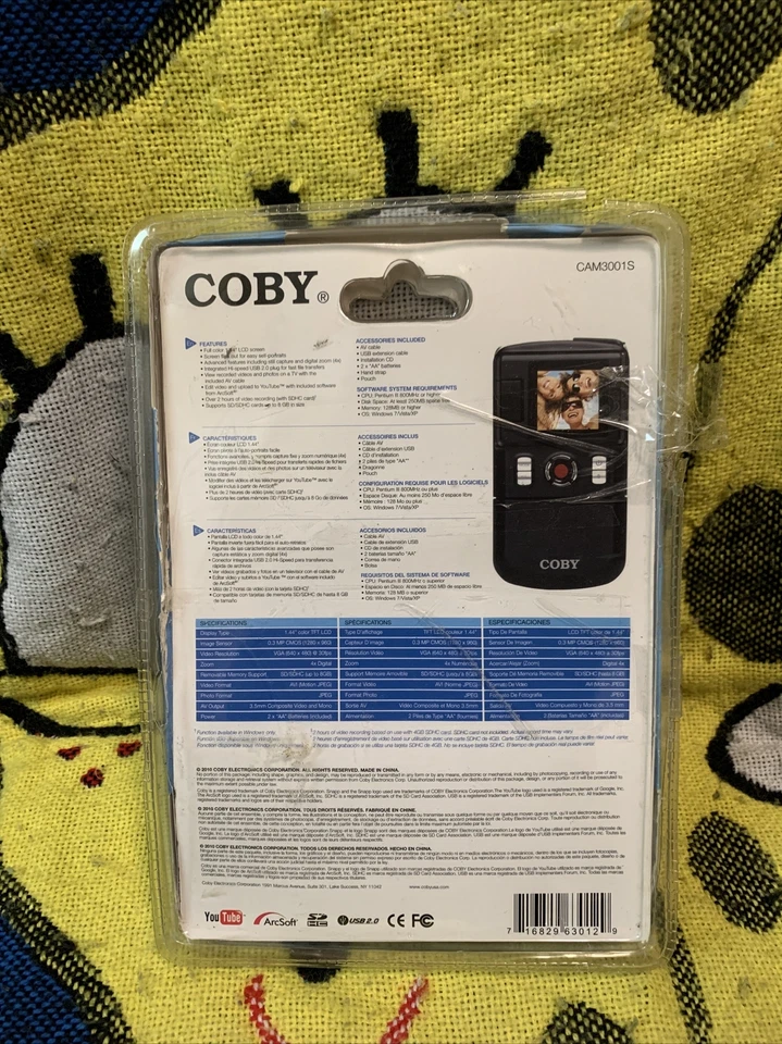 COBY Snapp Digital Camcorder Model CAM3001S – Open Box - Image 3 of 3