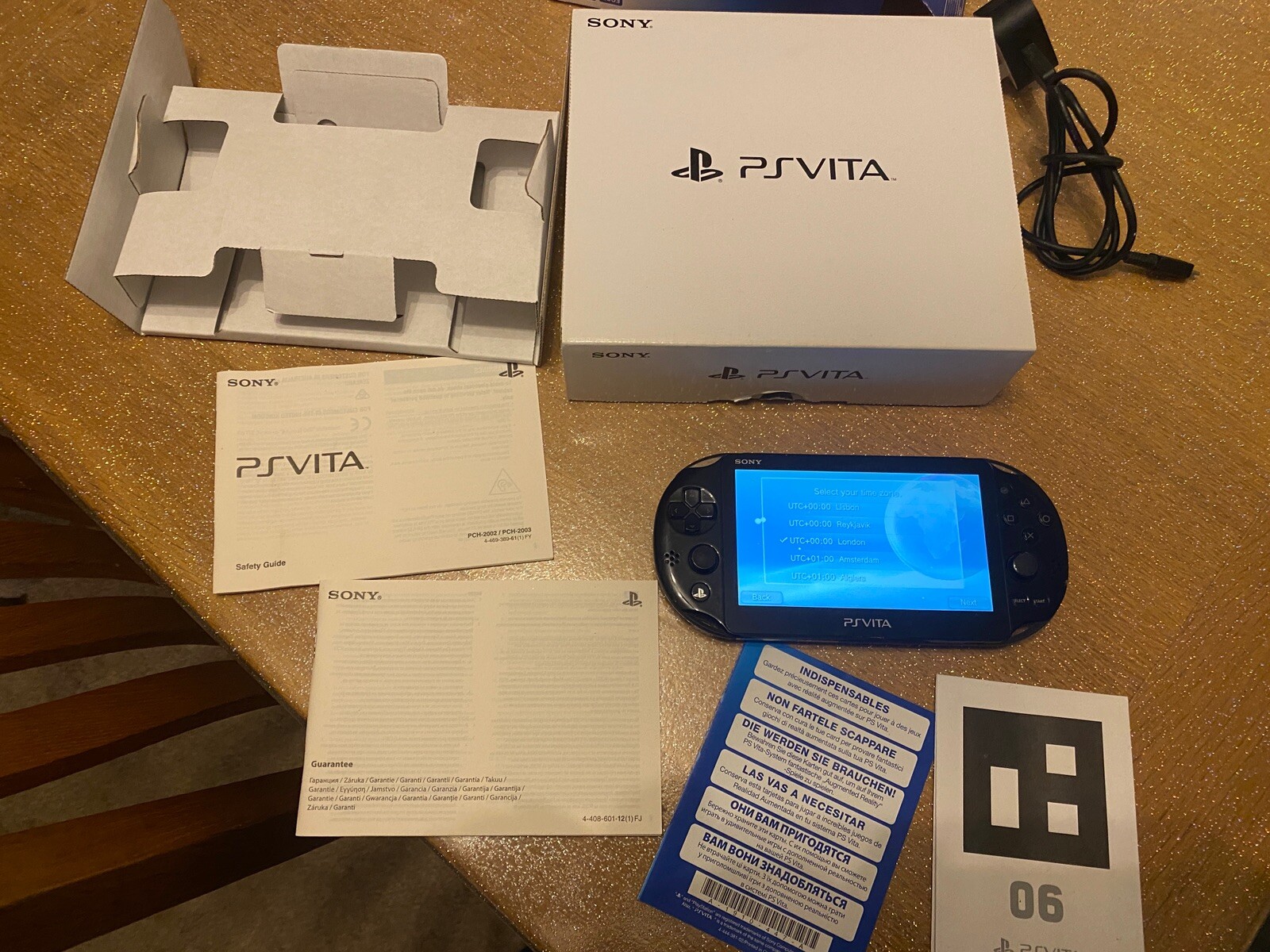 Sony PS Vita Slim,PCH2003, Boxed. 128gb Memory Card ,read Description