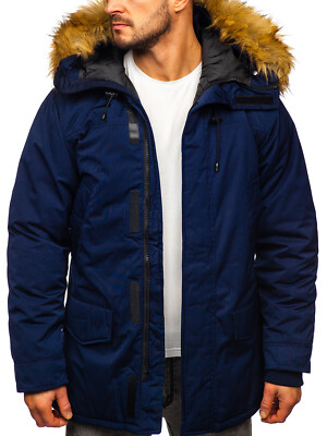 Parka Winterjacke Wärmejacke Wintermantel Alaska Mantel Herren Mix BOLF Classic