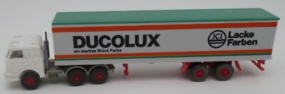 WIKING HO 1/87 TRUCK MACK US TRUCK + SEMI TRAILER MEISTERPREIS DUCOLUX no box