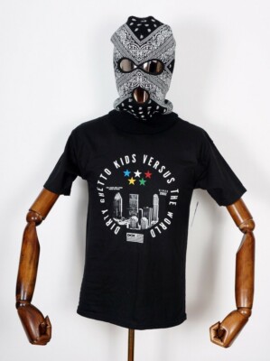 Dgk Skateboards T-Shirt Tee Versus the World Black in S Dirty Ghetto Kids