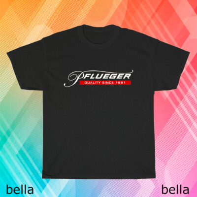 New Pflueger Fishing Reel Logo T-Shirt Funny Size S to 5XL