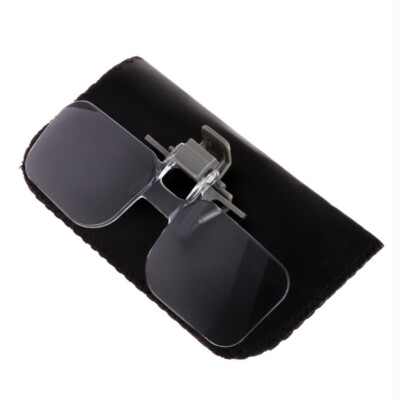 Multifunctional Glasses Style Magnifier with Pouch for Reading or Viewing Coins