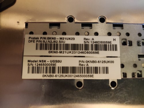 Asus K55 K55V K55VM K55A K55VD K55DR K55VS K55VJ UK Keyboard Black 0KNB0-6125UK0 - Picture 6 of 7