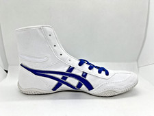 Asics Boxing Wrestling Shoes 1083A001 White Blue Line Silver EX-EO New TWR900