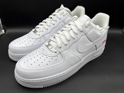 New Nike Supreme AF1 Air Force 1 Low Triple White CU9225-100 Men Sz 12 Fast Ship