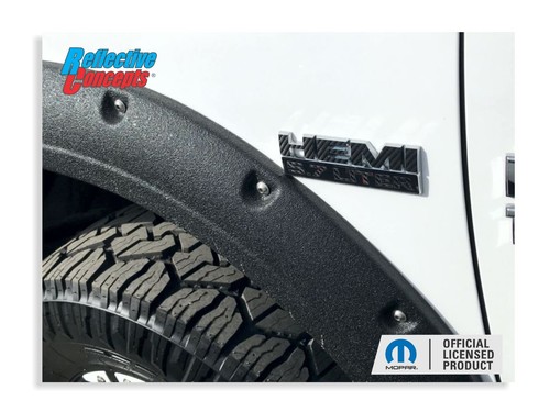 HEMI 5.7 LITER Fender Badge Overlay Decals (pair) for Ram - Picture 38 of 73