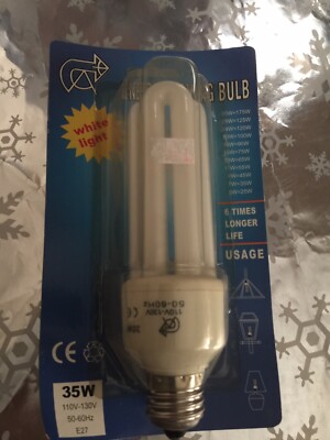  Energy Saving Tube Light Bulb 35W White Light NIP