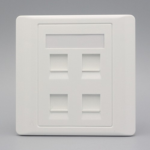 86 Type Four Ports RJ45 Cat5e Network Lan Panel Socket Keystone ...