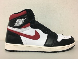 jordan 1 black sail white gym red