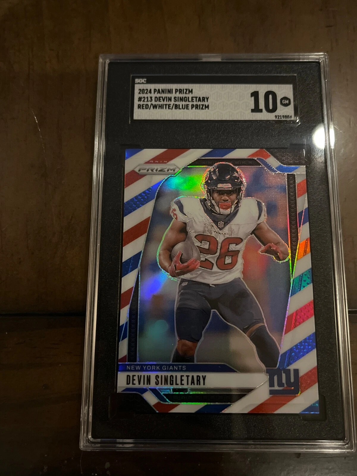 2024 Panini Prizm - Devin Singletary #213 Red White & Blue Prizm