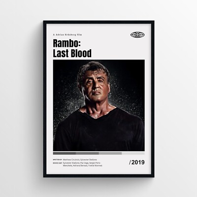 Rambo: Last Blood Movie Poster Print, Wall Art - Unframed
