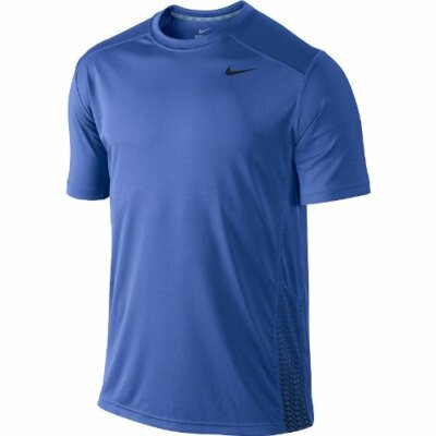 NWT Nike Training Dri-FIT Zoned Cooling Mesh Mens T-Shirt Blue